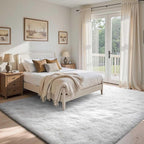 Area Rugs for Living Room, 6x9 Feet Soft Fluffy Shagg Plush Rug High Pile Large Indoor Modern Non-Slip Floor Carpet for Bedroom Nursery Kids Home Room Dorm Decor Aesthetic White