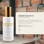COCO by Stone 5oz All-in-One Spray (Honeysuckle) Shake & Spray Formula for Fabric, Pillows, Interiors, Clothing, Home Fragrance Accessories, Room Perfume, Room Deodorizer, Vegan & Cruelty-Free