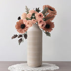 Farmhouse Large Ceramic Vase for Living Room Bedroom 15.75'' Flower Vase for Fake Plant Home Decor Office Table Shelf Fireplace Centerpieces Retro Vintage Classic Modern Rustic