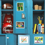 CRUGLA 12 Packs 8.5x11 Magnetic Picture Frames for Refrigerator Locker, 8.5 by 11 Photo Certificate Document Frame Bulk, Peel and Stick Kids Artwork Holders for Fridge Dishwasher Whiteboard