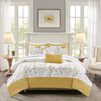 Touch Control Table Lamp Set of 2, 3-Way Dimmable Bedside Lamp with 2 USB Charging Ports, French Country Style Nightstand Lamps with Faux Silk Shade for Living Room, Bedroom - Antique White