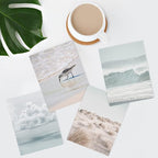 SIGNWIN Poster Bathroom Decor 11"x14"x 4, Wall Art Room Decor Multicolor for Living Room, Bedroom, Office White Nautical Ocean Sea Beach Grass Seagull Landscape Nature Wilderness Realism Landscape