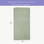 Bigacogo Chunky Knit Throw Blanket for Couch, 40x80 inches, 100% Hand Knitted with Thick Jumbo Chenille Yarn, Cozy Soft Large Rope Knot Cable Crochet Blankets for Sofa Bed Living Room, Sage Green