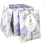 White Tea & Violet Scented Sachets - 12 Pack, Long-Lasting Home Fragrance Sachet Bags, Large Fresh-Scented Packets, Sachets for Drawers and Closets