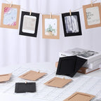 Giantree 20Pcs Photo Banner for Pictures, Paper Picture Frames, 4x6 Inch Photos Banner, Paper Photo Frame Photos String With Clips for Home Wall Decor,School and Office Decor(Style A)