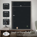 VCK 27x40 Poster Frame Set of 3, Gray Solid Wood Picture Frame, Exclusive Wood Grain, Wall Mounting Hanging