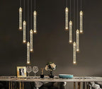 Mini Chandelier Modern Pendant Lights LED Bubble Crystal Kitchen Island Light Fixtures Gold Mini Pendant Lighting for Kitchen Island Dining Room Bedroom Bar Dimmable Ceiling Hanging Lights 2700K 6000K