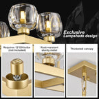 59 Inch Brass Rectangle Wagon Wheel Chandeliers, Gold Chandelier for Dining Room Over Table, Modern Crystal Long Chandelier, Farmhouse Large Linear Chandeliers for Kitchen Island