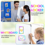 48 Pcs Laser Mini Film Photo Frames 2x3 Inch Acrylic Fridge Magnetic Frame Bulk, Magnetic Picture Frames for Refrigerator Photo Postcard Office Home Decor