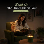 Scented Luxury Candles in Handmade Ceramic Jars, Soy Wax | Woody Wood – Oud & Agarwood, Large Candle | Non Toxic, 2 Wicks, Reusable Big Olive Green Jar | Natural Spring Aromatherapy for Women & Men