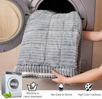 Couch Cover for Dogs Washable, Fuzzy Pet Couch Covers for 3 Cushion Sofa Pet Friendly, Non Slip Sofa Cover (Light Gray, 27.6" x 82.7"/70 x 210cm)