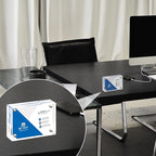 Mini Picture Frame 2.5x3.5 inch Clear Acrylic Magnetic Photo Business Card Frame 20mm Thick Double Sided Wallet Size Desktop Display Frames for Office Home Decor Photos Cards (20 Pcs)