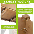 Outdoor Wood Raised Garden Bed- Elevated Planter Box with Legs, Durable Fir Wood, Reinforced Frame with Drainage Holes, Liner for Vegetables, Herbs, Flowers, 47" x 23"x 30"