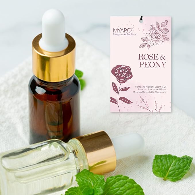 MYARO 12 PCS Sachets Scented for Closet and Drawer, Long-Lasting Sachets Bags, Potpourri Bags Home Fragrance for Lover