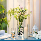 Black Gold Vase Filler | 150PCS Pearls Bead for Centerpieces Vases | 8/14/20 mm No Hole Beads, Fake Pearls for Wedding Birthday Graduation Theme Party Table Centerpieces Decor