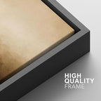 SIGNFORD Framed Canvas Print Wall Art Set Minimalist Gradient Brown Abstract Neutral Illustration Modern Art Decorative Nordic Nature for Living Room, Bedroom, Office - 16"x24"x2 Black