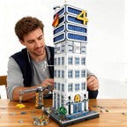 Skyscrapers Modular Building Blocks,Four Heroes Building Architecture Set -Collectible Display Toy with Adults, Sci-Fi MOC Construction Toy (6135pcs)