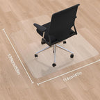 45"x54" Office Chair Mat for Hardwood Floor,Non-Skid Office Chair Mat Protect Your Floors from Damage, Comfortabl Desk Mat Easy Glide Rolling Plastic Floor Mat for Work, Home