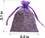Bag of 12 Sachets Dried Lavender Flower Lavender Sachets for Drawers and Closets, LV-B-1