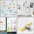 FINDMAG 20 Pack Magnetic Clips Fridge Magnets, Heavy Duty Refrigerator Magnet Clips Whiteboard Magnet, Strong Clips Magnets Scratch Free Metal Magnet Clips for Fridge, Whiteboard, Kitchen, Office