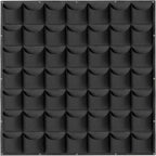 49 Pockets Hanging Planter Bags, Hanging Vertical Wall Mounted Plant Planting Grow Bags, Herb Garden Planter Outdoor Indoor Growing Bag, Gardening Vertical Greening Flower Container(1m×1m, Black)