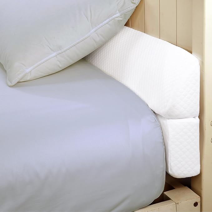 HOMBYS Wedge Pillow Headboard for Bed Gap,Foldable Bed Wedge Gap Filler King Size,Matterss Gap Filler,Multi Functional Bed Crack Pillow, Fill The Gap (0-7") Between Your Headboard and Mattress,White