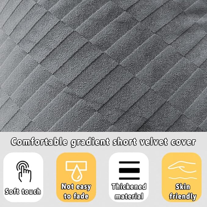 Gradient Velvet Triangular Wedge Pillow, Removable Cover Headboard Pillow for Daybed, Backrest Positioning Support Pillow Cushion Resting Reading Relaxing (Blue, King(76 * 20 * 8in))