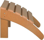 WestinTrends Outdoor Ottoman, Patio Adirondack Ottoman Foot Rest, All Weather Poly Lumber Folding Foot Stool for Adirondack Chair, Widely Used for Outside Porch Pool Lawn Backyard, Orange