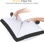 Utopia Bedding Bed Pillows for Sleeping King Size (Black), Set of 2, Cooling Hotel Quality, Gusseted Pillow for Back, Stomach or Side Sleepers