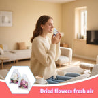 DIY Sweet Floral Heart Shaped Dry Flower Sachet Set|Home, car, and Gift|Scented Sachets for Drawers and Closets, Long-Lasting Sachets Bags Wardrobe Freshener, | Eco refillable Bags (5 Bags+Flowers).