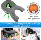 Face Down Pillow for Sleeping - Height Adjustable Face Down Pillow After Eye Surgery, Prone Pillow for Bed Stomach Sleeping, Prone Pillow, Home Massage Pillow, Retinal Vitrectomy Recovery Equipment