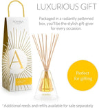 Agraria Golden Cassis Reed Diffuser Set, 12 Reeds Essential Oil Freshener Sticks, Room Diffusers for Home Fragrance, Scented Reed Oil Diffuser Gift
