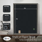 VCK 22x28 Frame Set of 3, Gray Solid Wood Poster Picture Frame, Exclusive Wood Grain, Wall Gallery Frame