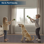 Translucent Black Chair Mat for Hard Floors, 3'×5' Vinyl Floor Mats for Home Office, Durable Non-Slip Hard Floor Protector, Waterproof Plastic Splat Mat, Pet Litter Mat