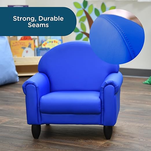 Children's Factory As We Grow Toddler Chair, Flexible Seating for Daycare or Preschool, Kids Reading Couch, Playroom Furniture, Blue