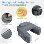 Reading Pillow for Gaming,Lap Desk Pillow for Laptop,Arm Rest Pillow for Reading, Working, Crocheting, Playing Steam Deck Switch or Sitting in Bed,Sofa