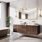 36x55inch Bathroom Mirror, Gold Rectangle Mirror with Thin Metal Frame, Large Rectangular Wall Mirror for Bathroom, Living Room, Hair Salon, Big Farmhouse Mirror Hang Horizontal/Vertical