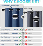 Latest Curtain Rods for Windows 28 to 120 Inches Length Adjustable 1 Inch Diameter Window Heavy Duty Curtain Rod with Aluminium Finials Set for Outdoor, Farmhouse, Bedroom, Living Room, Black