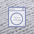 Bigacogo Chunky Knit Throw Blanket for Couch, 51x63 inches, 100% Hand Knitted with Thick Jumbo Chenille Yarn, Cozy Soft Large Rope Knot Cable Crochet Blankets for Sofa Bed Living Room, Light Grey