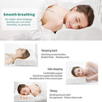 Fityou Cervical Pillow for Neck Pain Relief, Neck Pillow for Sleeping Neck and Shoulder Pain, Orthopedic Sleeping Pillow for Adults Kids, Ergonomic Contour Memory Foam Pillow for Side Back Sleeper
