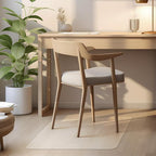 Office Chair Mat for Hardwood Floors,26"X28" Slip Resistant Under Desk Hard Wood Floor Protector,Desk Mat for Chair Stay in Place Plastic Computer Mats for Rolling Work Chairs,Not for Carpet (Clear)