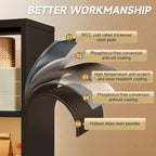 6 Cube Storage Organizer, Black Bookshelf with Storage, 2 Tier Storage Cubes, Freestanding Storage Organizer with Shelves for Living Room, Study