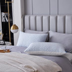 Pillows King Size Set of 1- King Size Bed Pillows for Sleeping - Adjustable Shredded Memory Foam King Pillows for Back, Stomach and Side Sleeper