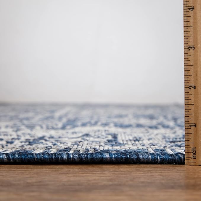 Keen Home Design Terrace Outdoor Runner Rug - 2x8 Washable Indoor/Outdoor Rug for Patio, Kitchen, Balcony, Beach, Garden, Deck and Porch, Size: 2'2"x7'7"