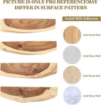 12.5 Inch Magnetic Knife Holder for Wall,Acacia Wood Knife Magnetic Strip,Knife Holder Wood Magnetic,No Drilling Knife Magnetic Strip-Strong Knife Magnet- for Kitchen Knives and Tools