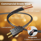 RTTY Outdoor String Lights 25 FT, G40 Led Patio Globe Lights with 13pcs Bulbs,Waterproof Shatterproof Dimmable Connectable Hanging for Cafe Bistro Backyard Gazebo Balcony Deck Party