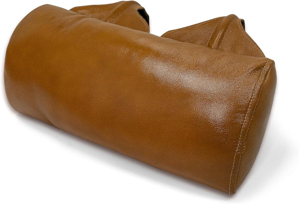 BOWERBIRD Genuine Leather Recliner Head Pillow-Head and Neck Pillow-Headrest Cushion for Neck Pain Relief and Cervical Support