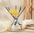 Reed Diffuser Sets Home Fragrance Essential Oil Diffuser Freesia Scent- 7 oz (210 ml) Fragrance Oil Diffuser for Bedroom Bathroom Home Décor Includes Reed Diffuser Sticks, Scented Oils