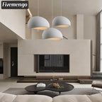 19.7in Wabi Sabi Pendant Lights Kitchen Island Lighting Fixture Ceiling Mount White Modern Japanese Lamp Japandi Chandelier for Dining Living Room Hallway Bedroom Restaurant Hanging Lamp