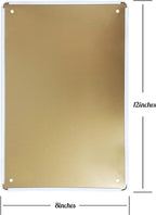 Vintage Tin Sign Retro Metal Funny Warning Mad Scientist At Work Signs for Home Decor Stylish Wall Art Plaques Gift for Bathroom Kitchen and Gothic Wall Decor in Every Room 12x8 in